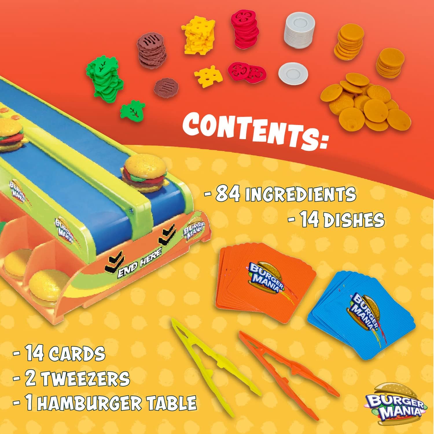 その他 Burger Mania Game by Fotorama 2zzhgl6 Fotorama Burger Mania Build-A-Burger Gra dla dzieci, Poland